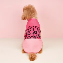 Chaleco transpirable para perro sin mangas - estampado leopardo cómodo