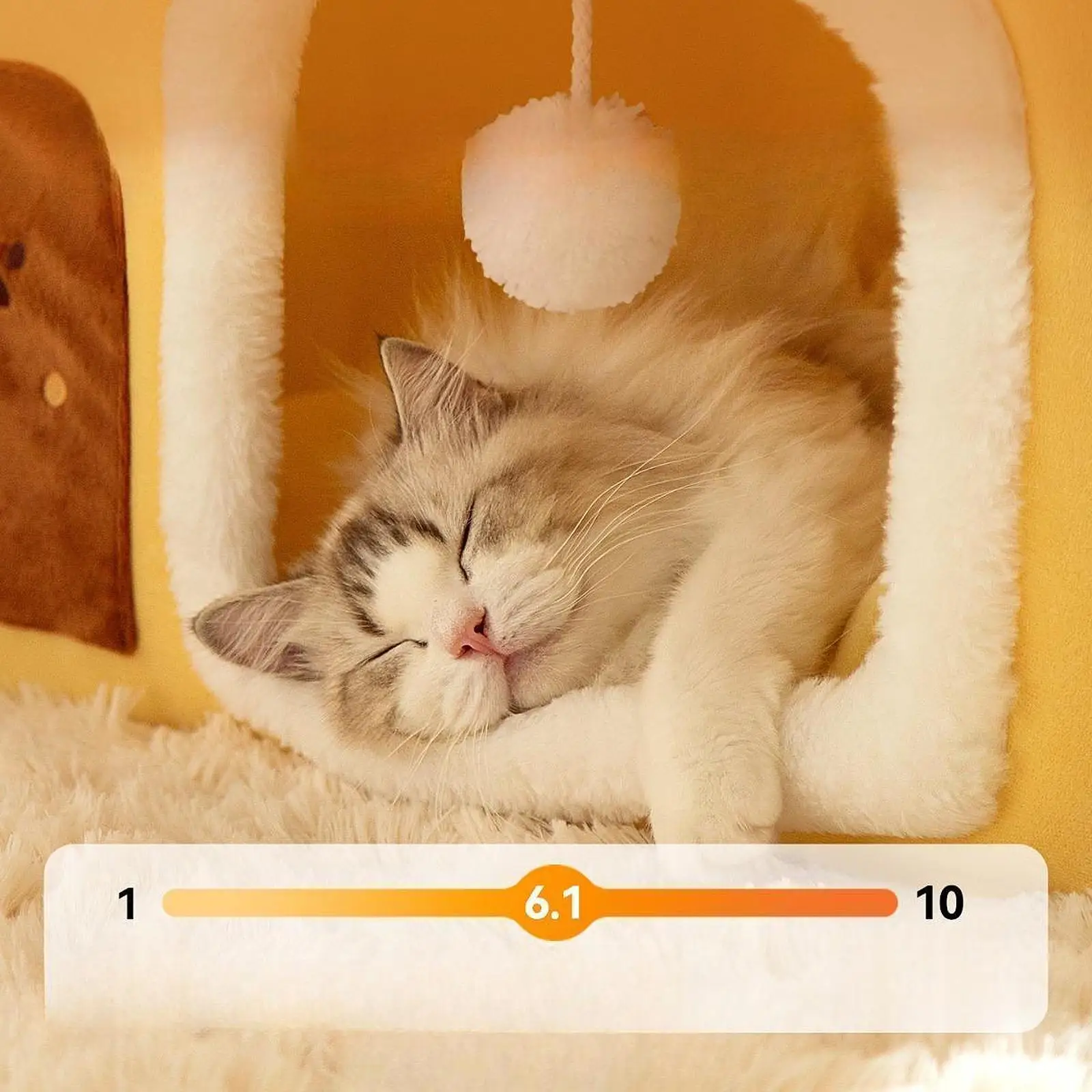 Casa para gatos gruesa de invierno, nido cálido para animales pequeños, casa de juego para gatos de interior, hábitat, suministros para mascotas - imagen 3