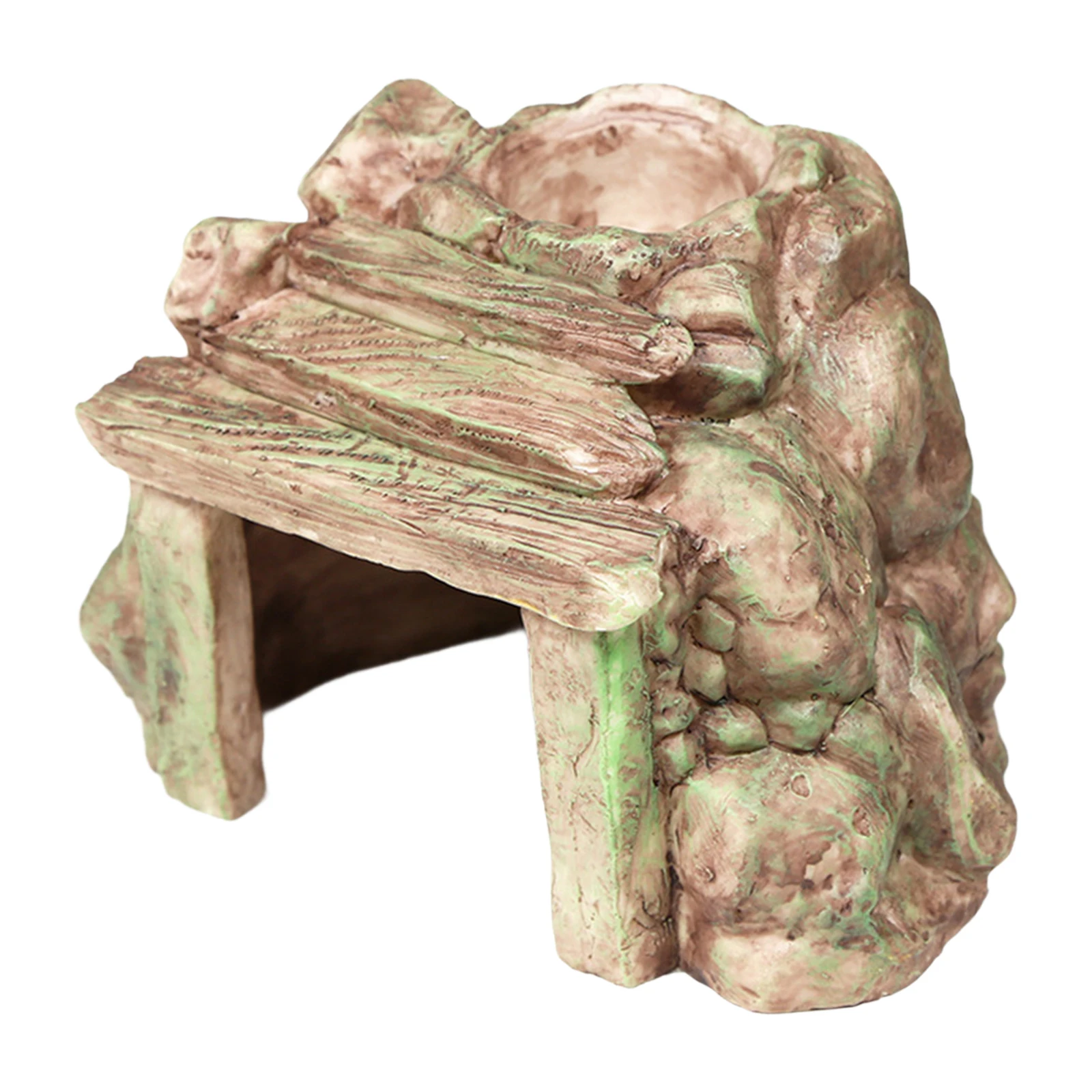 Resina reptil escondite cueva acuario ornamento decoración acuario hábitat para tortuga tortugas Reptiles ranas pescado Gecko