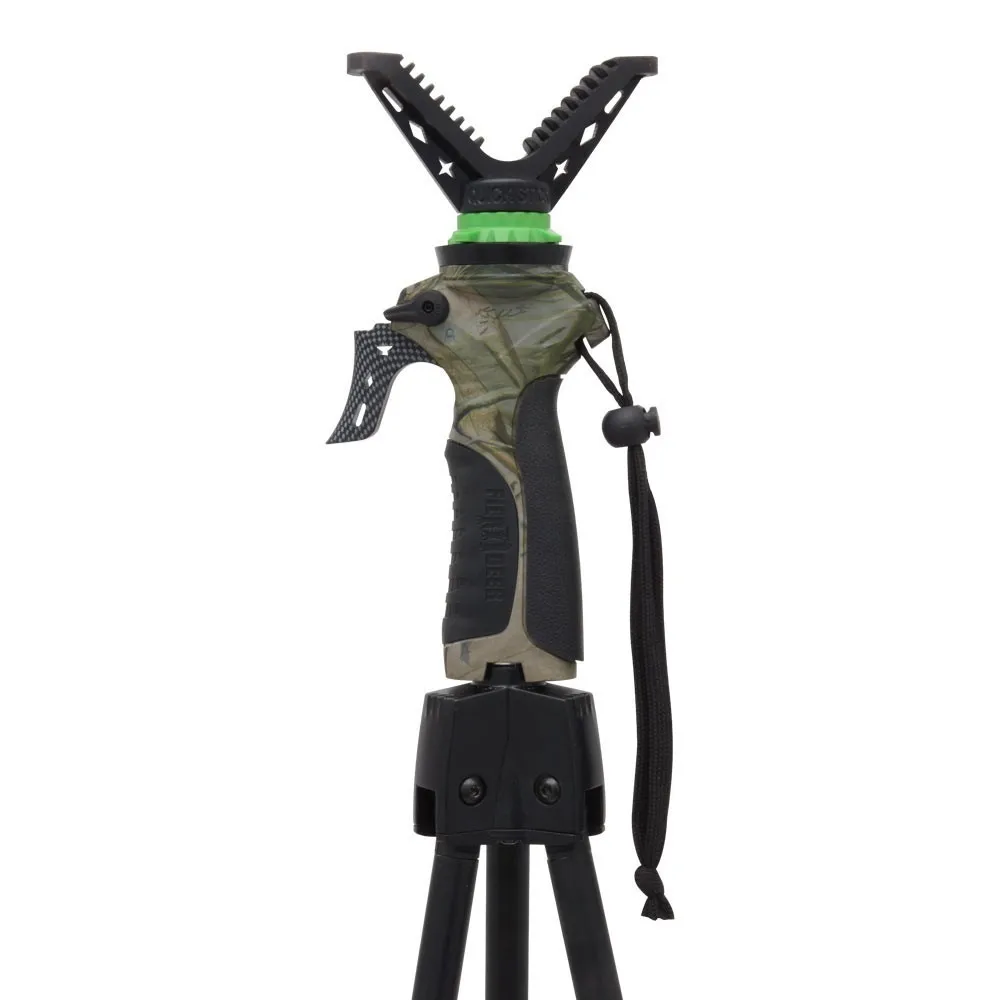 Trípode gatillo 3 generación sistema de apoyo para armas de caza regulable tripode para caza altura maxima de tiro 165cm soporte de descanso para Rifle palo de tiro telescópico, palo de caza - imagen 3