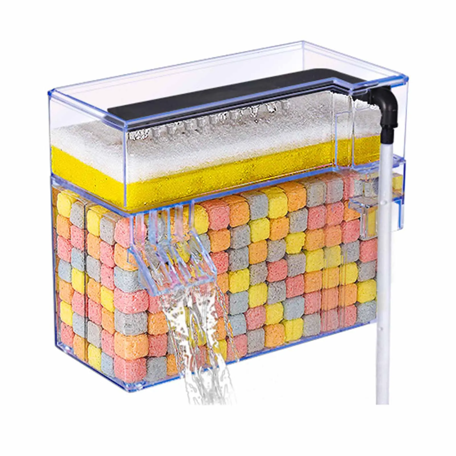 Caja de Filtro para Pecera de Pared - 3 en 1, desague por goteo - imagen 3
