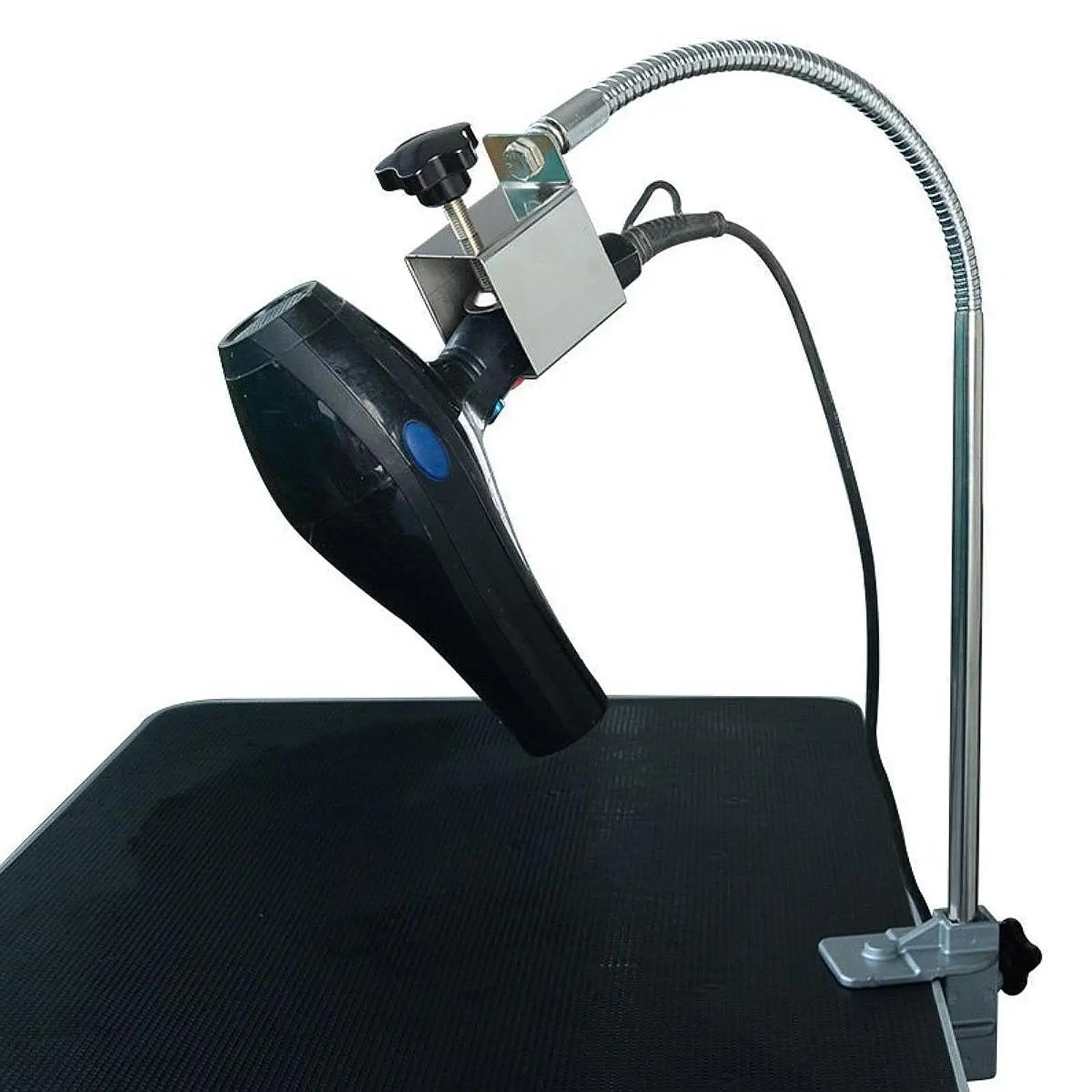 Soporte para secador de pelo de perros y gatos de acero inoxidable con abrazadera, tubo de manguera ajustable, soporte para el cuidado de gatos, accesorios para el cuidado de mascotas - imagen 3