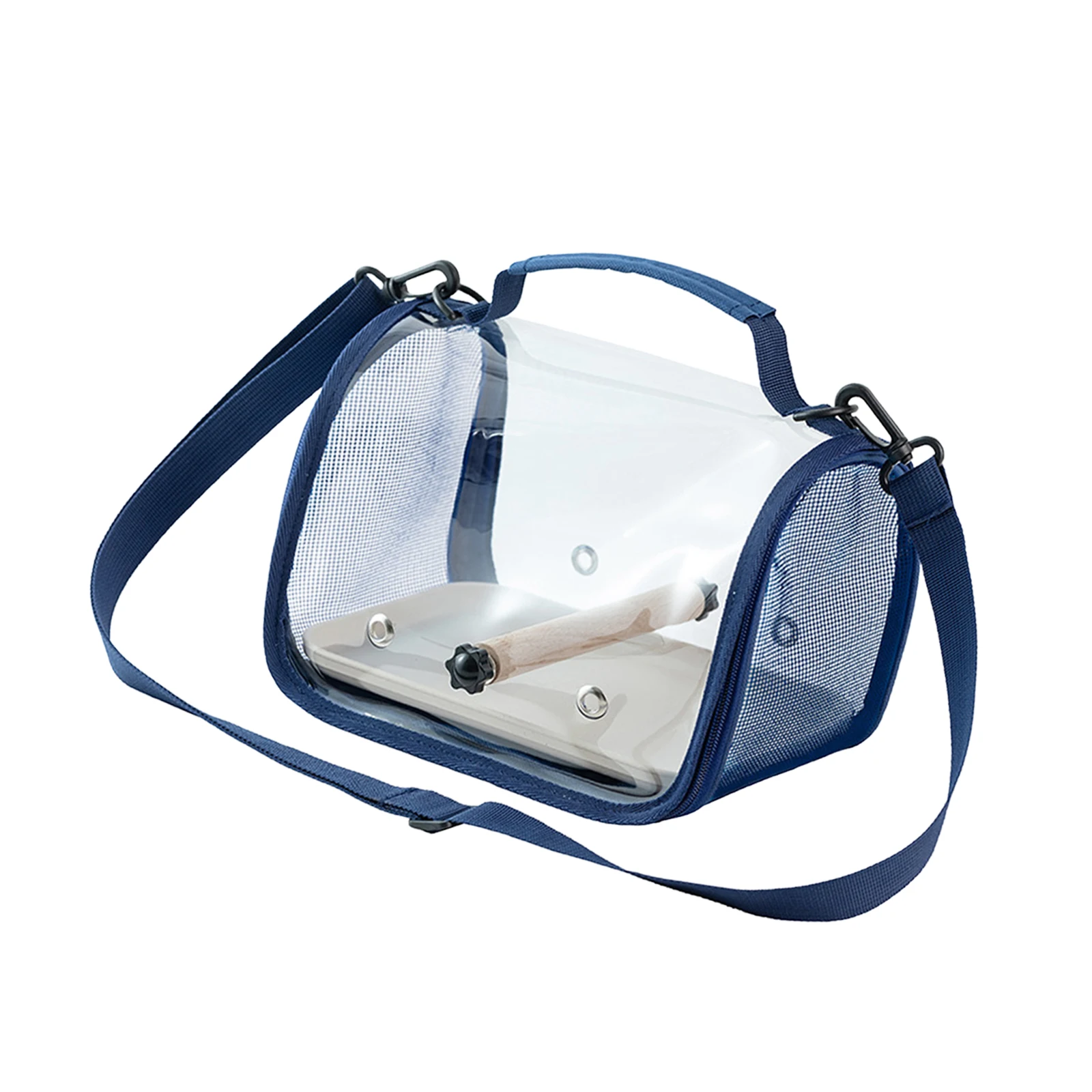 Jaula de viaje para pájaros de tela Oxford 600D, transportador de pájaros pequeños transpirable, bolsa de transporte al aire libre para loros, pajaritos, suministros para pájaros - imagen 3