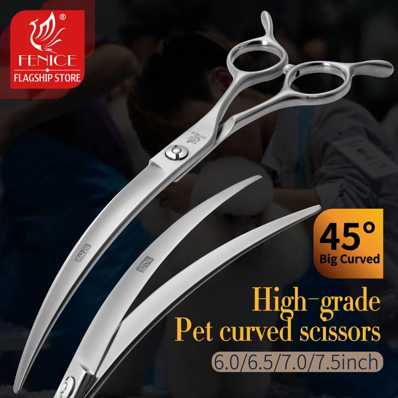 Tijeras curvas de peluquería para perros - Corte preciso y cómodo - imagen 2