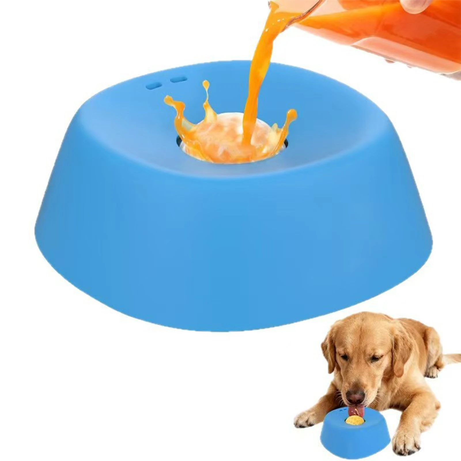 Comedero lento antideslizante antiasfixia para perros pequeños y gatos