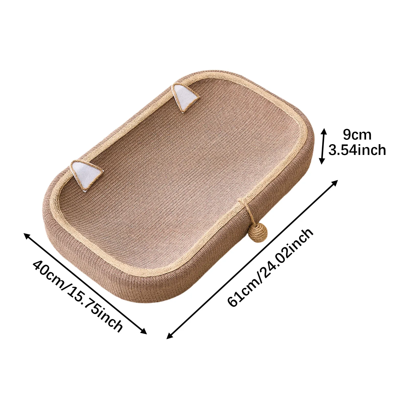 Cama rascador para gatos, garra para gatos, juguete interactivo con pelota, sofá, Protector de muebles, tabla rascadora para jugar en interiores de gatitos - imagen 5