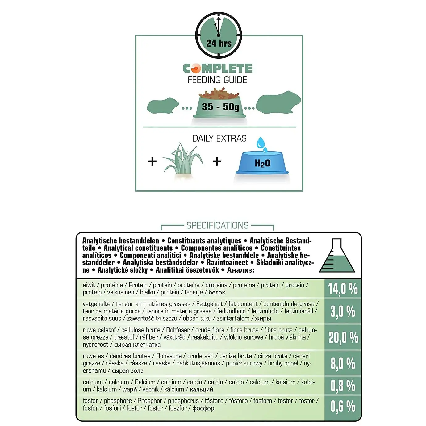 Versele-Laga Cobayas Complete 1,75 Kg - Alimento en Sticks para Cobayas - imagen 3