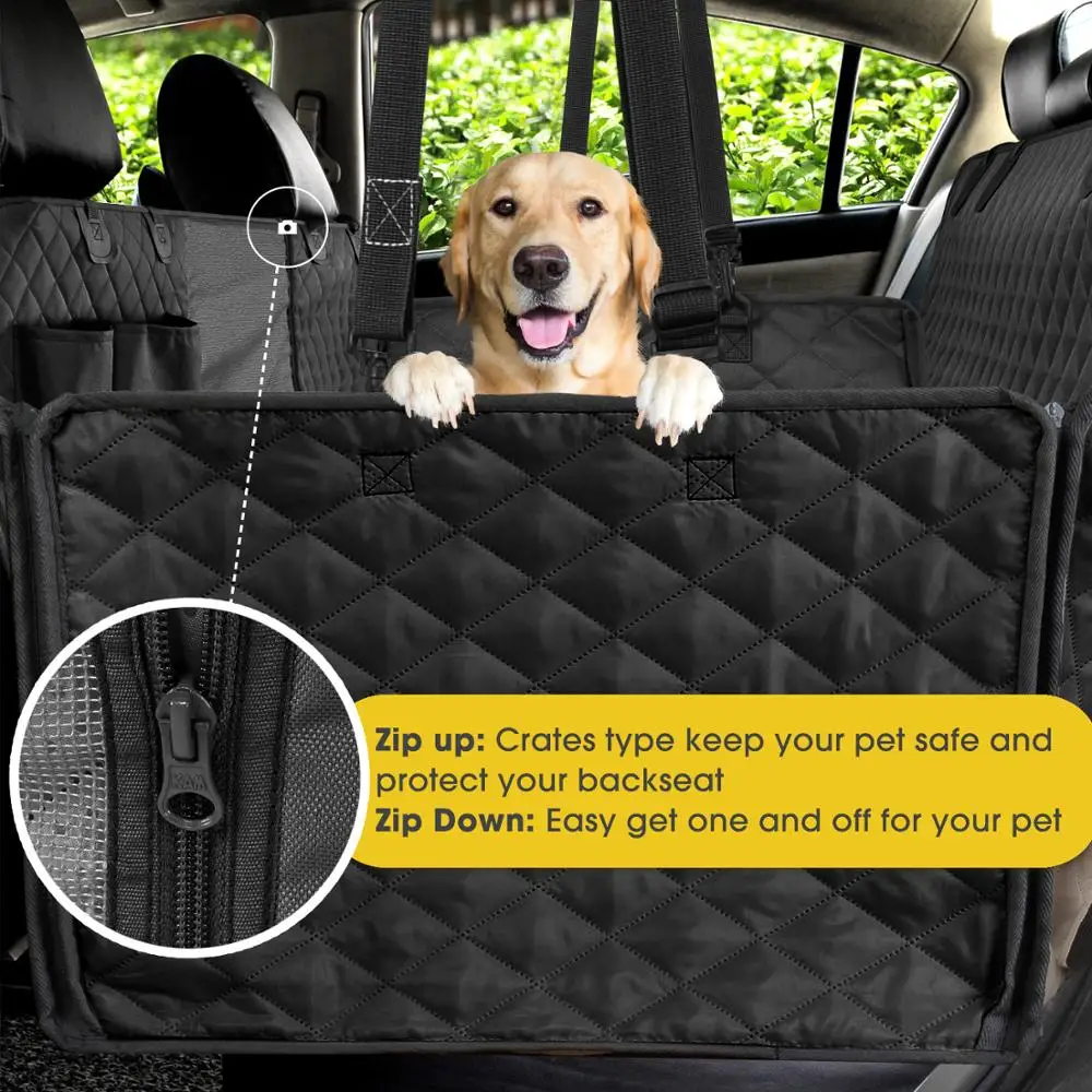 Funda impermeable para asiento de coche para perro, asiento trasero, estera de viaje multifuncional para mascotas, Protector de cojín para hamaca de coche para perros y mascotas
