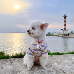 Camisa de algodón primavera para perros pequeños Yorkie y Chihuahua