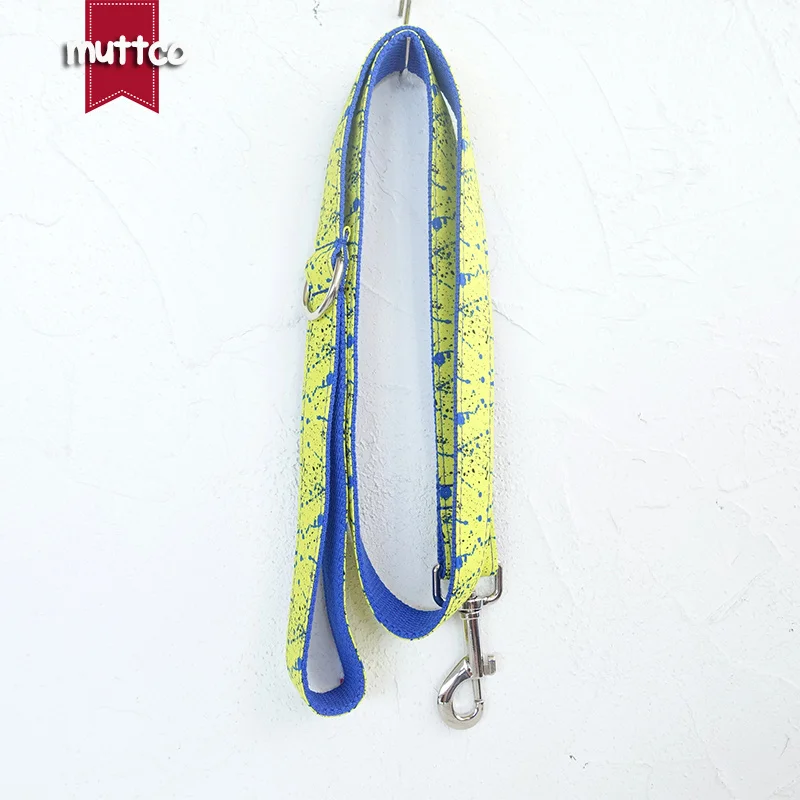 MUTTCO, venta al por menor, alta calidad, grabado a mano, THE SPLASH INK, collar con placa con nombre de cachorro ajustable de diseño propio, UDC090 - imagen 4