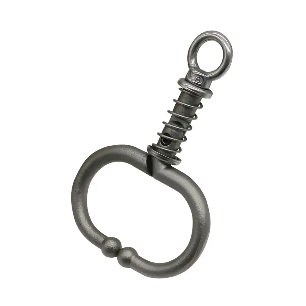 Anillo de nariz de ganado grande de acero inoxidable de 70mm de diámetro, abrazaderas de nariz de toro de resorte, anillos de tracción de nariz de vaca, herramienta de encuadernación, 1 ud.