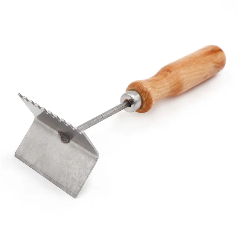 Tabla de acero inoxidable para nido, pala de limpieza de marco de abeja, marco limpio de apicultura, hoja de sierra, suministros de apicultor, 1 piezas