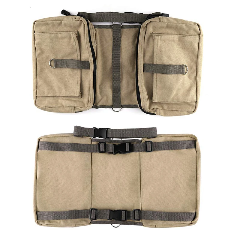 Benepaw-mochila Canva de algodón para perro grande, bolsa de sillín ajustable, ligera, de calidad, para senderismo, viaje, Camping y entrenamiento de mascotas - imagen 5