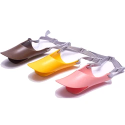 Bozal para perro con boca de pato, máscara de silicona suave antimordida para detener la corteza, bozal ajustable seguro y transpirable para mascotas para perros pequeños y grandes