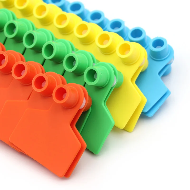 Etiquetas para las orejas de conejo, cerdos, ovejas, signos sin palabras, pendientes de cabeza de copiloto, tarjeta de identificación de animales de granja, suministros para ganado, 100 Uds. - imagen 4