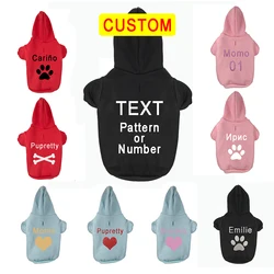 Sudadera con capucha de algodón para Bulldog Francés y gatos