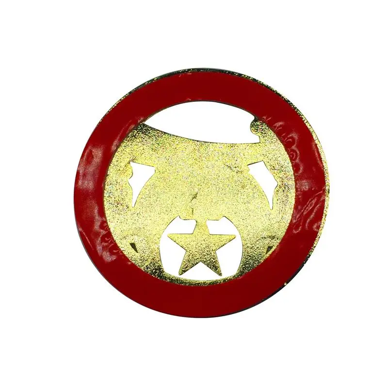 Emblema masónico de 3 pulgadas para coche, insignia adhesiva 3D de varios colores, color dorado, con adhesivo rojo - imagen 5