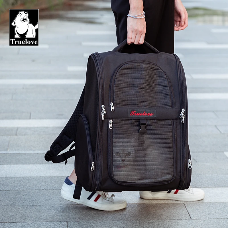 Mochila Truelove para mascotas, bolsa de actividades al aire libre de nailon para gatos y perros pequeños, portátil, transpirable que el oso, viaje, mascota pequeña TLX5971 - imagen 4