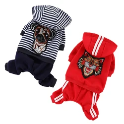 Mono sudadera con capucha para perros pequeños – Pantalón de primavera
