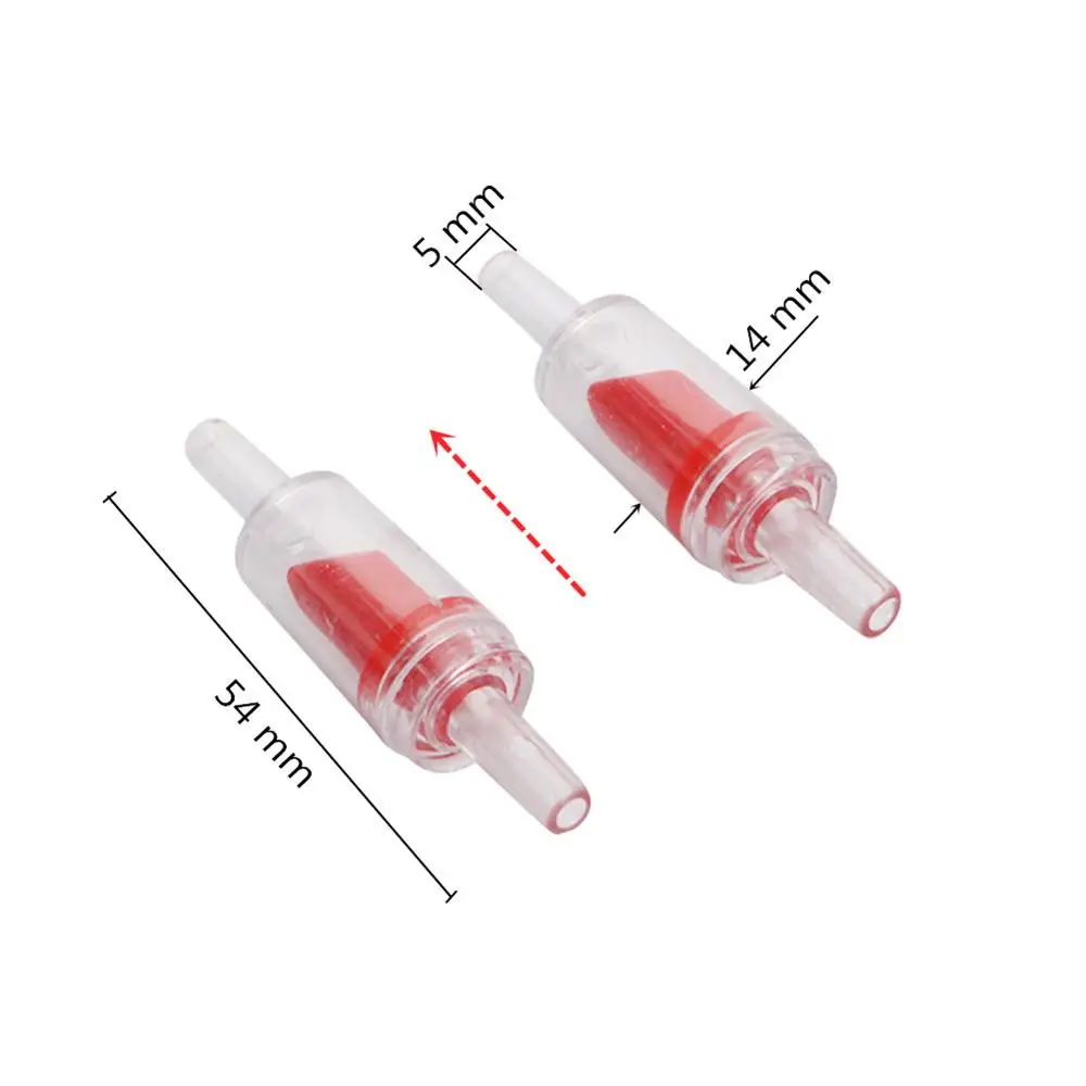 Bomba de aire para acuario de peces, válvula de retención para tanque de peces, válvula de no retorno unidireccional, sistema de Co2, 100 Uds. - imagen 2