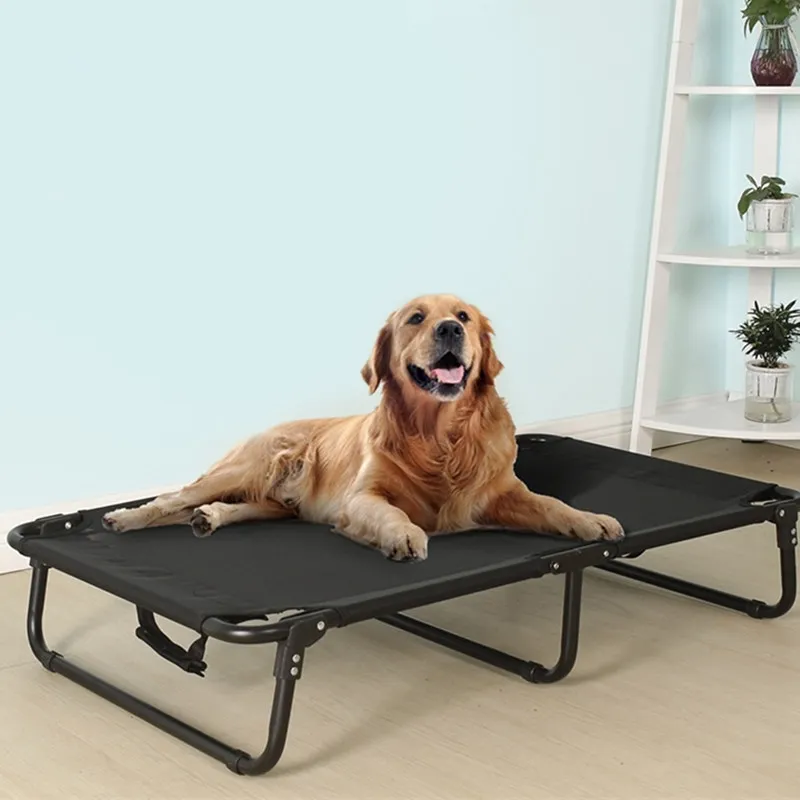 Cama sofá en uso con perro grande - demostración