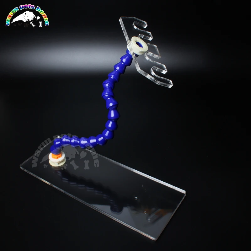 Soporte de circuito de respiración de anestesia, soporte acrílico para soporte de tubo corrugado, equipo veterinario