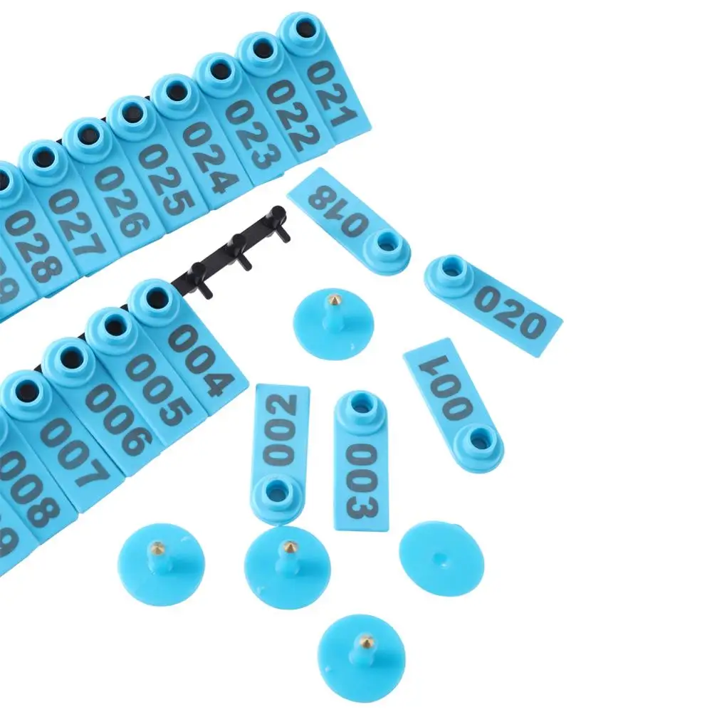 No. 1-500 etiqueta de oreja de oveja signos con la palabra oreja escritura láser pendientes de cabeza de cobre tarjeta de identificación de animales de granja envío gratis - imagen 4