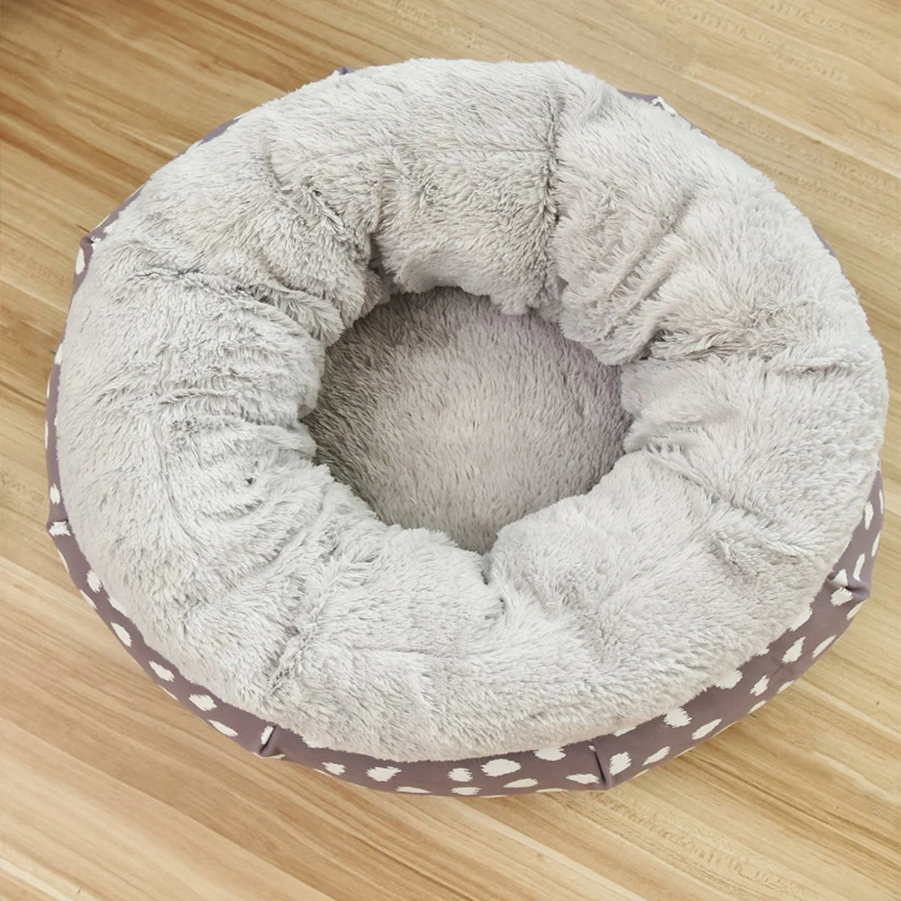 Cama súper suave para mascotas, sofá de felpa acogedor, perrera para gatos, perros, perrera acogedora para mascotas, cesta para dormir profunda y cálida para invierno, estera para el hogar para gatitos - imagen 2