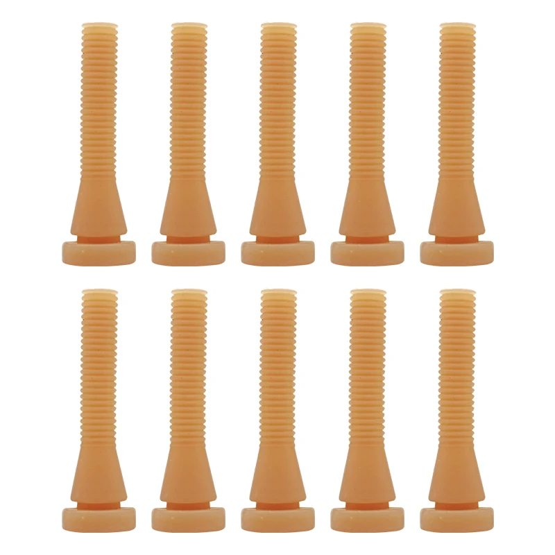 Barra de goma para desplumar dedos de aves de corral, 10 piezas, 6cm, máquina de eliminación de dedos, pollo, Paloma, codorniz