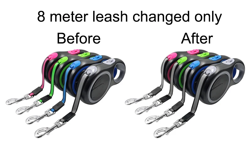 Primer plano de la carcasa de la correa retráctil para perros grandes