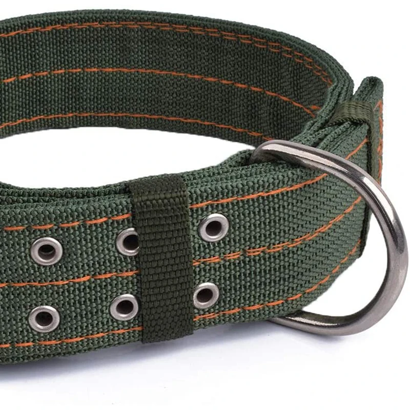 Benepaw-Collar de nailon duradero para perro, ajustable, cómodo, con hebilla de Metal de 2 filas, para entrenamiento táctico, para perros medianos y grandes - imagen 5