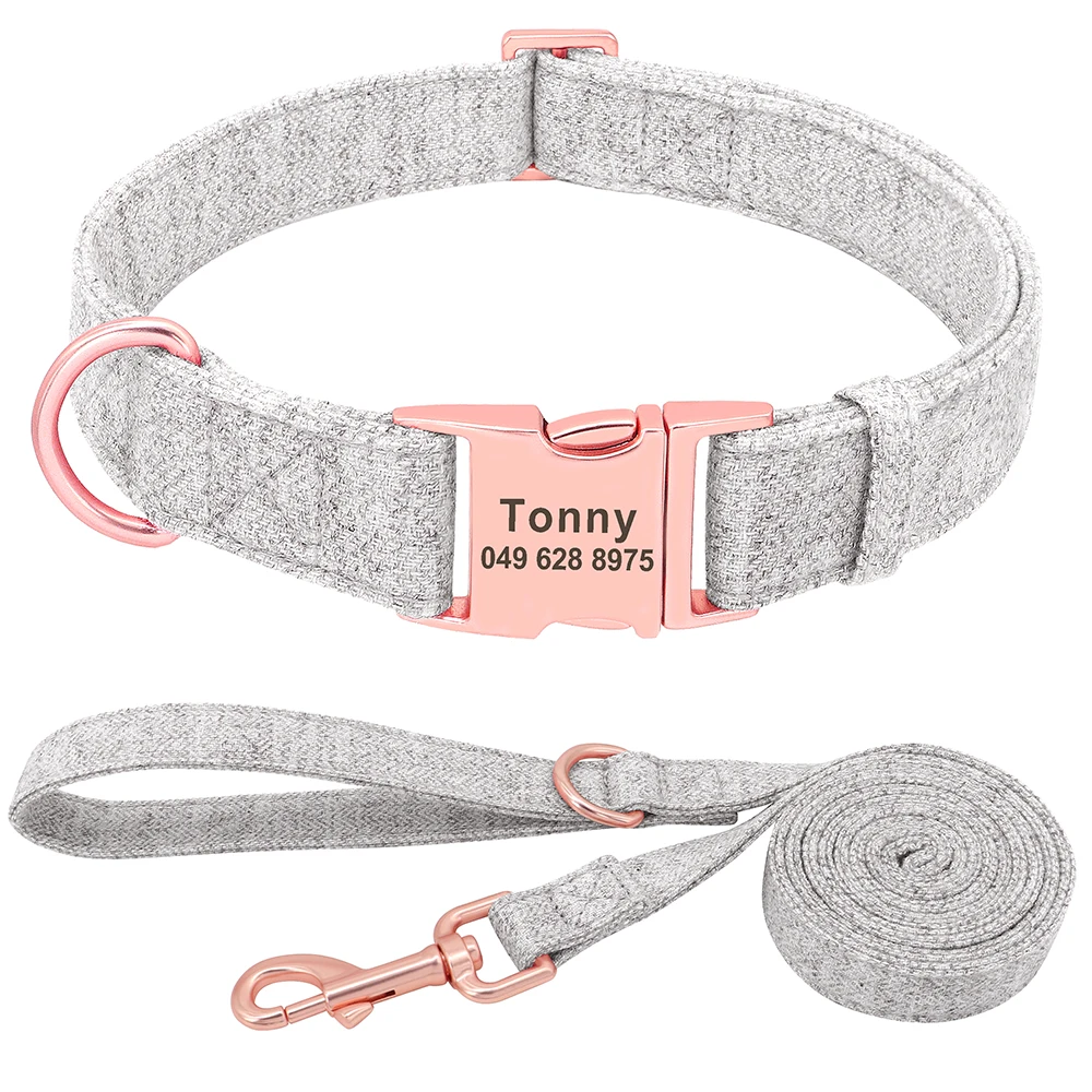 Grey Collar Leash