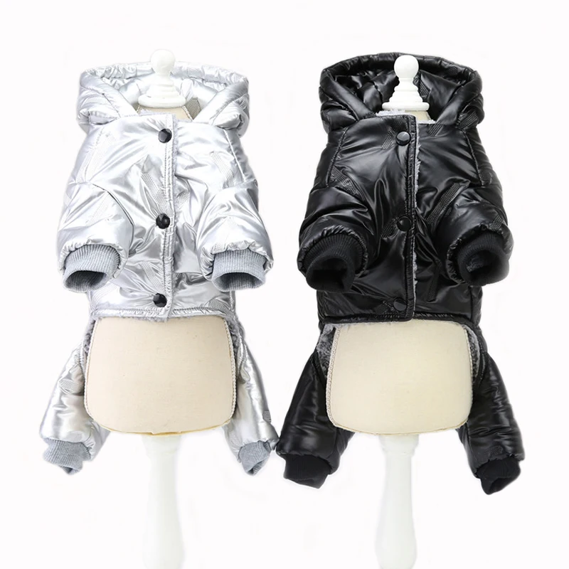 Ropa de invierno para perros pequeños, chaqueta con capucha, abrigo impermeable, grueso, cálido, Sherpa, York, Chihuahua - imagen 2