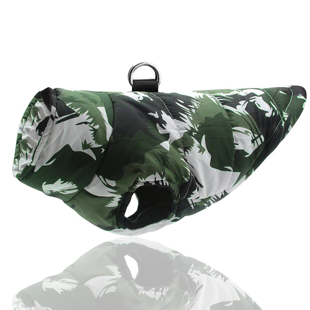 Ropa gruesa y cálida para perros, chaleco, ropa de invierno para mascotas, chaqueta para perros pequeños, medianos y grandes, abrigo para Bulldog Francés Pitbull S-6XL - imagen 4