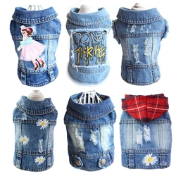Chaleco vaquero primavera para perros pequeños Shih Tzu y Yorkshire