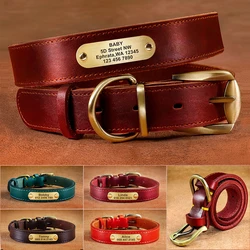 Collar de cuero para perros – Identificación y estilo