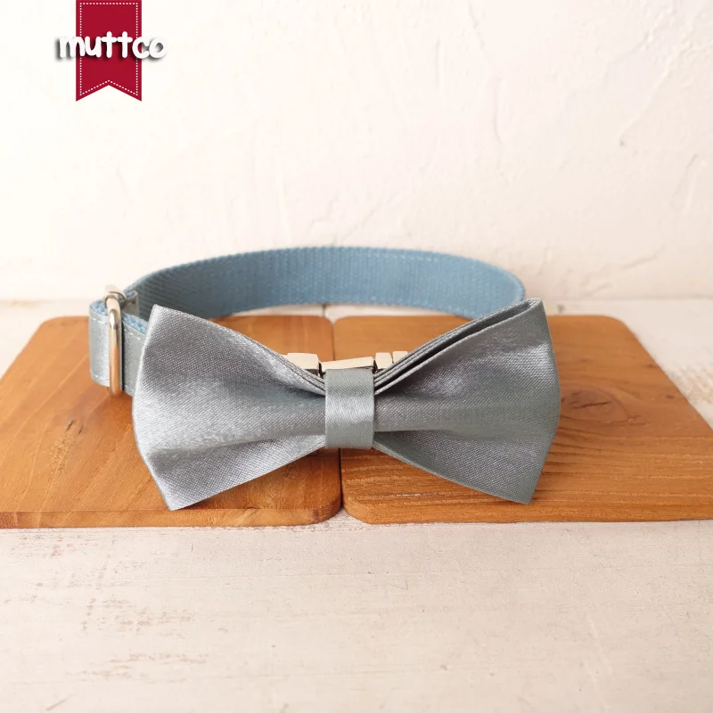 Collar de perro con hebilla de metal grabada MUTTCO, collar con etiqueta de identificación de perro de hielo azul, placa de identificación de 5 tamaños, suministro antipérdida para mascotas UDC114 - imagen 4