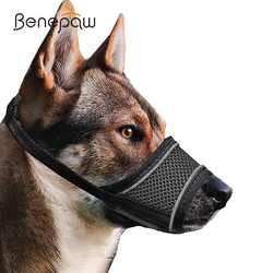 Bozal transpirable con mesh reflectante para perros – Seguro y cómodo