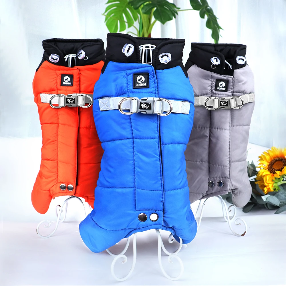 Abrigo de invierno impermeable para perro, ropa gruesa y cálida para perros pequeños, traje para cachorros, Bulldog Francés, Pug, chaqueta para mascotas - imagen 2