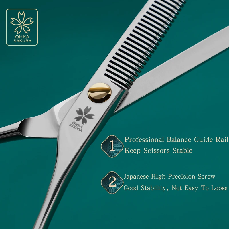Tijeras de dientes pequeños refinadas de Taiwán, Material japonés Vg10 de 6 pulgadas para depilación, adelgazamiento del 35%, tienda de mascotas, corte de pelo de esteticista - imagen 5