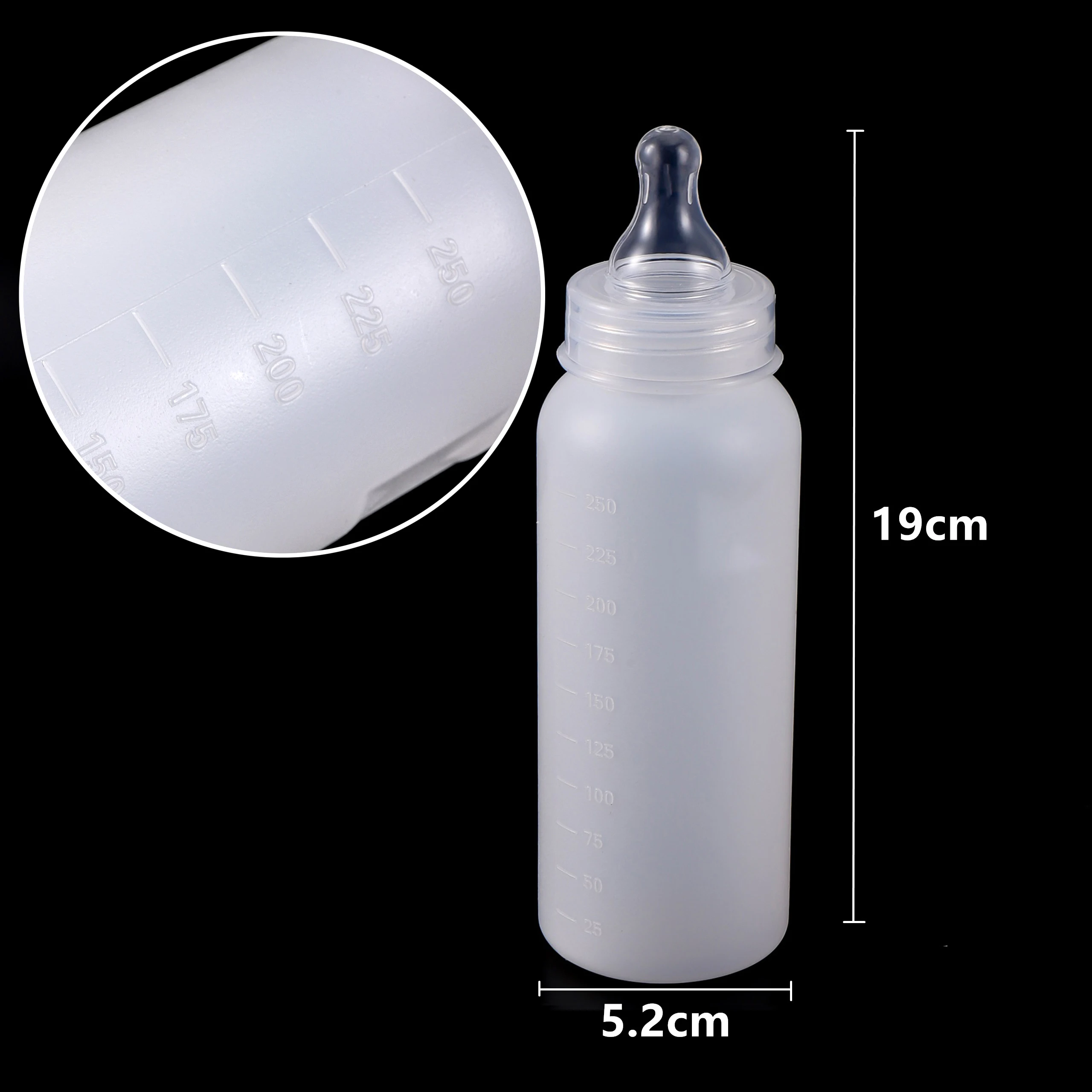 Botella de alimentación para mascotas, chupete de silicona, Material de grado alimenticio, veterinario, lechón, cordero, 250ml, 1 unidad - imagen 2