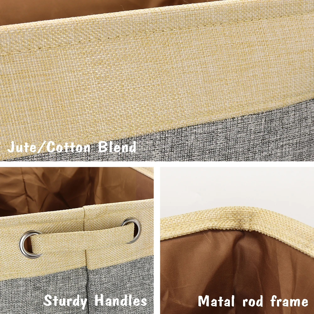 Cesta de Almacenamiento de Juguetes para Perros Personalizada - Bolsa de Lona para Perros - Juguetes Plegables para Mascotas - Caja de Almacenamiento de Lino - Contenedores - Accesorios para Perros - Suministros para Mascotas - imagen 3