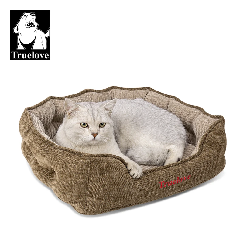 Truelove-alfombrillas para cama para mascotas, cama súper suave para perros, estera de felpa para gatos, camas para perros para casa, cojín redondo para exteriores, accesorios para dormir para mascotas TLR1901 - imagen 3