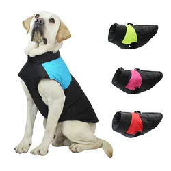 Chaqueta de invierno para perros Golden Retriever y Bulldog