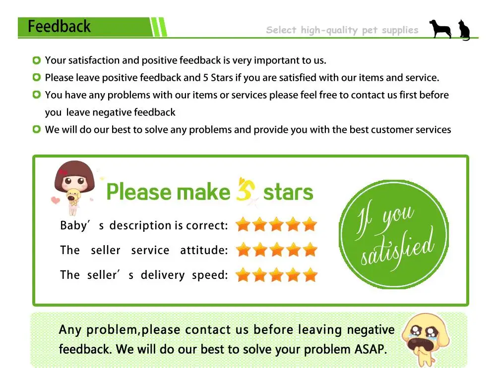 Calidad garantizada de lazos Masue Pets