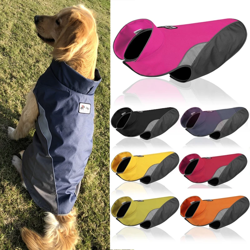 Ropa reflectante para perro, abrigo impermeable para perro, chaqueta para cachorro, chaleco cálido, ropa para perros grandes, XS-XXXL, envío directo