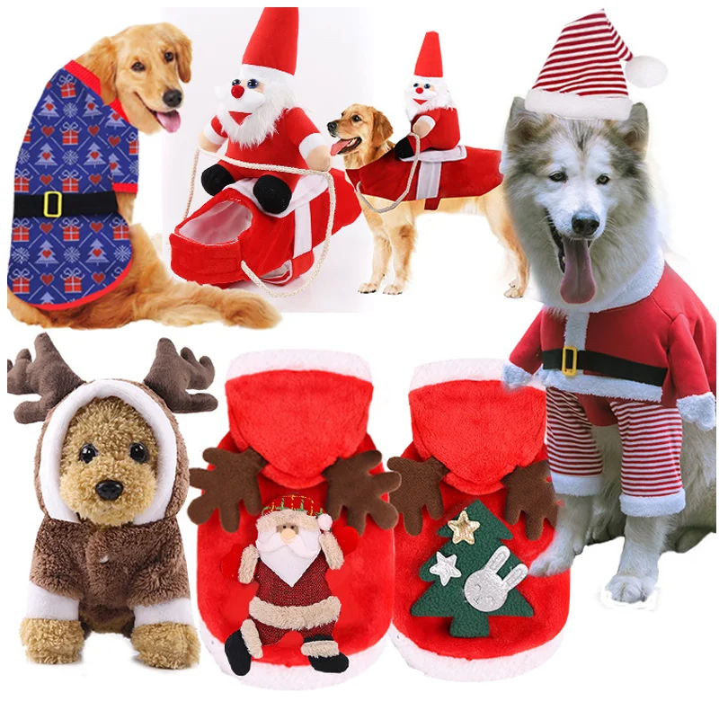 Ropa de dibujos animados de Halloween para perros pequeños, medianos y grandes, ropa de Navidad para mascotas, sudaderas con capucha para Chihuahua, abrigo de invierno para perros - imagen 3