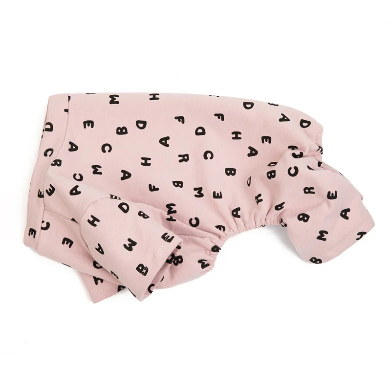 Pijamas cálidos de invierno para mascotas, Bulldog Francés, para perros pequeños, mono de algodón con letras para cachorros, monos Corgi Shiba Inu, disfraz de mascotas - imagen 4