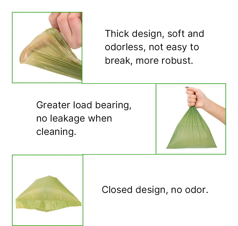 Dispensador de bolsas de basura para perros, portador de residuos verde y negro, accesorio de suministro para mascotas, herramientas pequeñas para perros y gatos, soporte para bolsas de excrementos - imagen 4