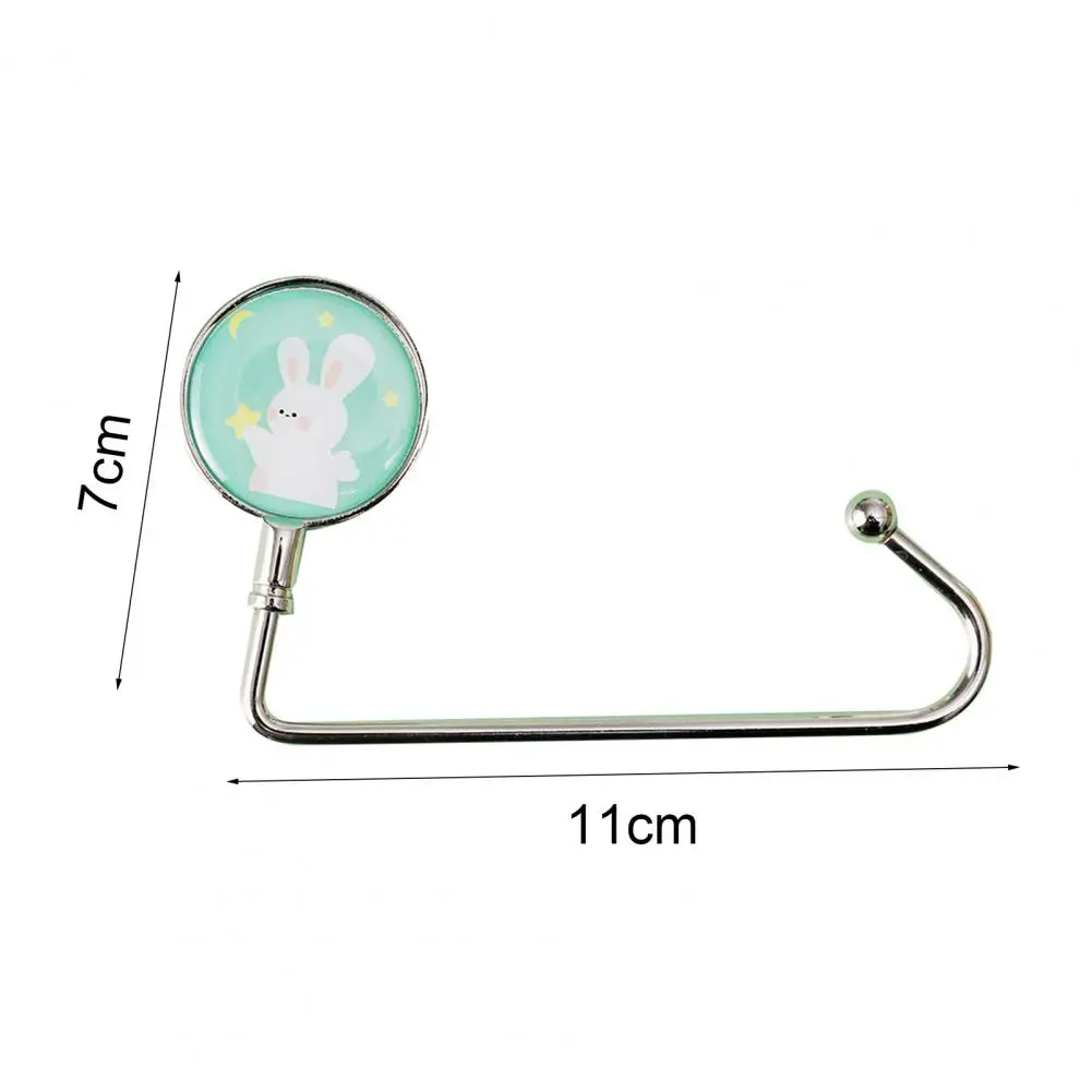 Gancho plegable de Metal portátil para bolso, colgador de mano, soporte de bolso, Concha, mesa plegable, 4 colores, nuevo - imagen 5